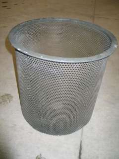 30 GALLON STAINLESS STEEL TANK W/ PERFORATED BASKET  