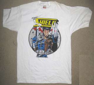 1989 Comic T Shirt Marvel Wolverine Agent of Shield Shirt (Adult XL 