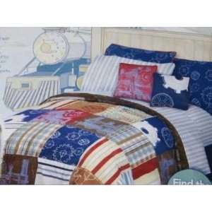  Full Comforter, Sheet Set & Pillows Disney Kingdom Train 