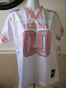 NEW Patriots FAN YOUTH XLarge XL Reebok Pink Jersey *PX  