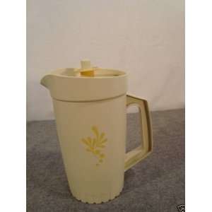  Tupperware Vintage Almond Pitcher with Push Button Lid 2 