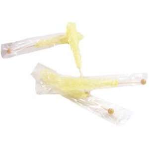 Rock Candy Crystal Sticks   Sour Pineapple, Wrapped, 120 count  